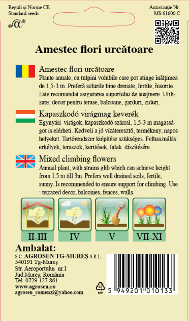 Amestec flori urcătoare
