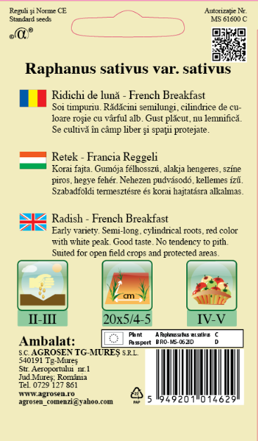 Ridichi de lună - French Breakfast