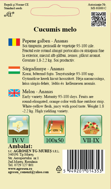 Pepene galben - Ananas