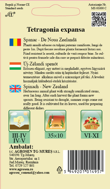 Spanac - De Noua Zeelandă