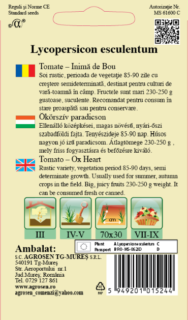Tomate - Inimă de Bou