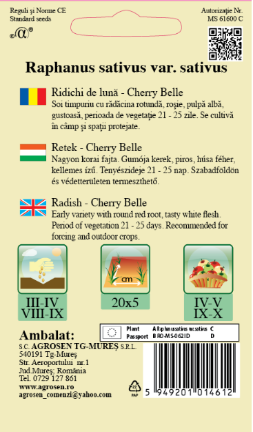 Ridichi de lună - Cherry Belle