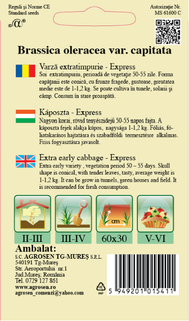 Varză extratimpurie - Express