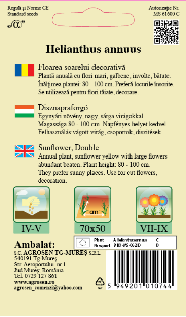 Floarea soarelui decorativă
