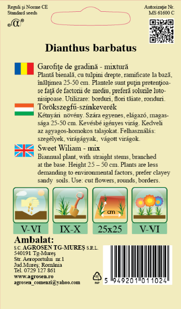 Garofiţe de grădină - mix