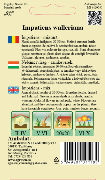 Impatiens - Sporul casei