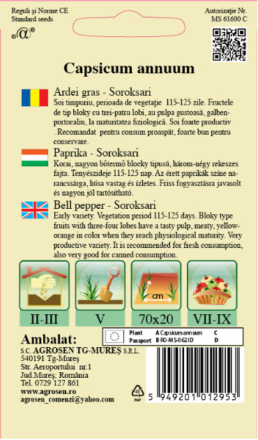 Ardei gras - Soroksari