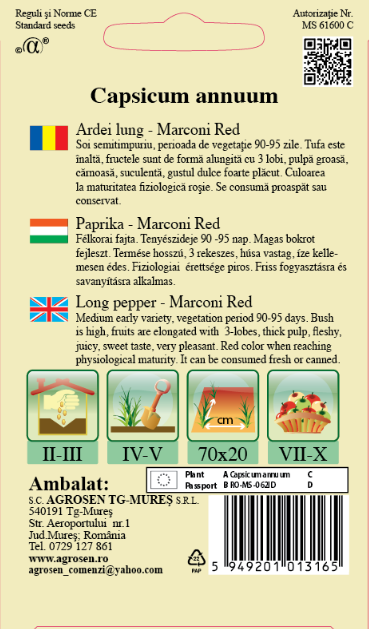 Ardei lung - Marconi Red