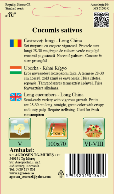Castraveţi lungi - Long China