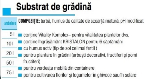 Substrat grădină universal - AGROCS