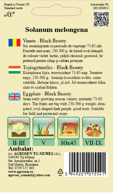Vinete - Black Beauty