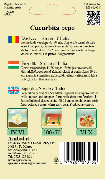 Dovlecel - Striato D'Italia