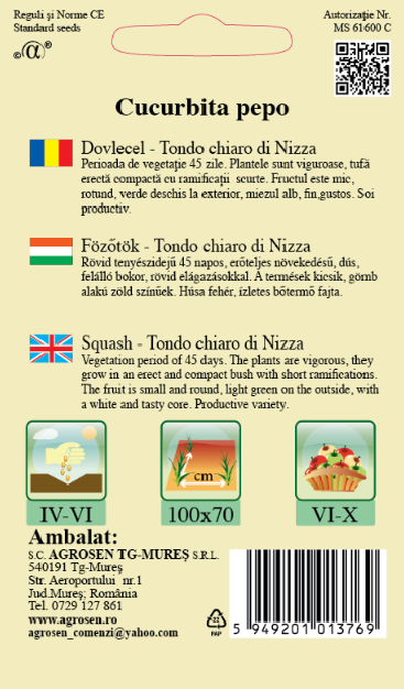Dovlecel - Tondo chiaro di Nizza