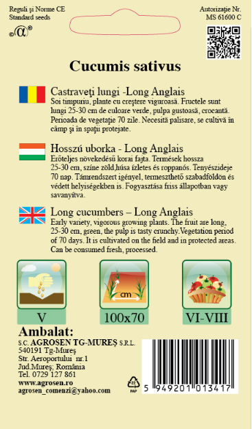 Castraveţi lungi - Long Anglais