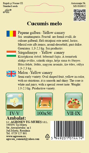 Pepene galben - Yellow Canary