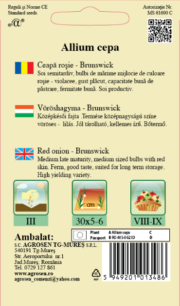 Ceapă roşie - Brunswick