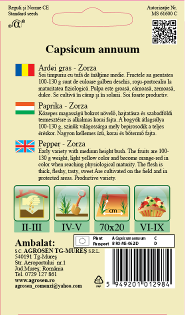 Ardei gras-Zorza