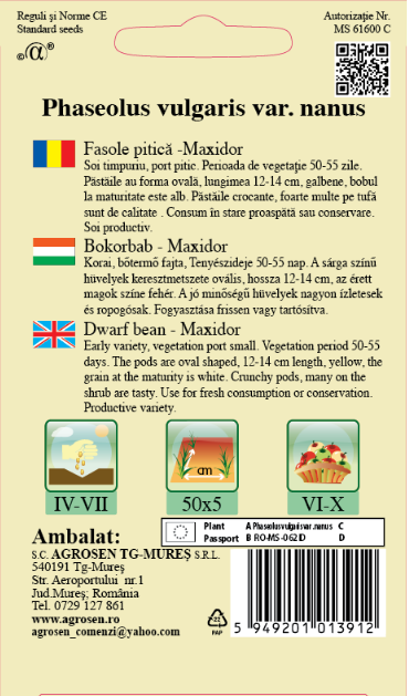 Fasole pitică -Maxidor