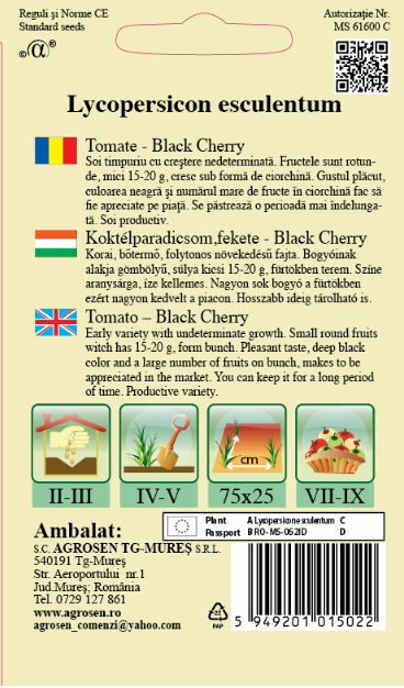 Tomate- Black Cherry