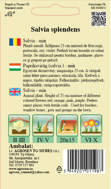 Salvia mică mix