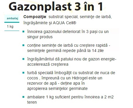 Îng.org.min.Gazonplast 3 în 1 -  AGROCS