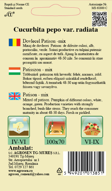 Dovlecel Patison-Mix