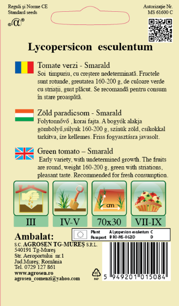 Tomate verzi-Smarald