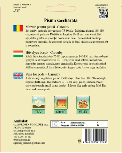 Mazăre pentru păstăi-Carouby