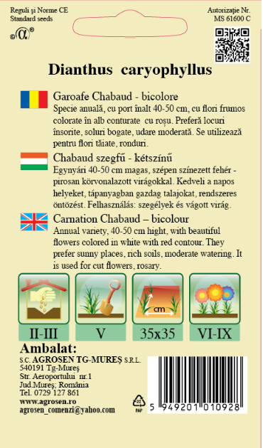 Garoafe Chabaud Bicolore