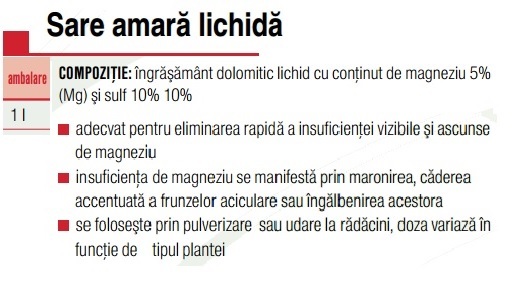 Îng.Sare amara lichida - AGROCS