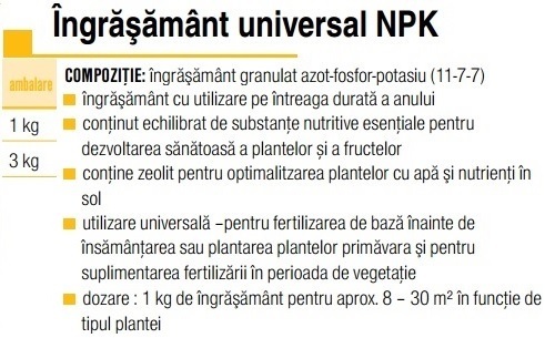 Ing.mineral universal NPK - AGROCS