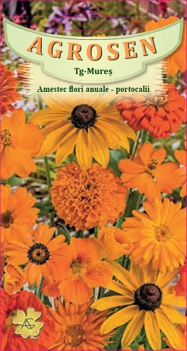 Amestec de Flori Anuale Portocalii