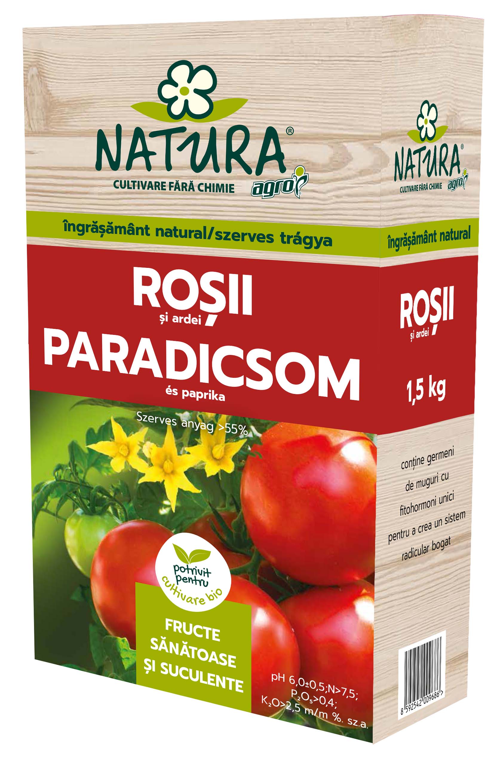 Îng.organic roșii și ardei Natura - AGROCS