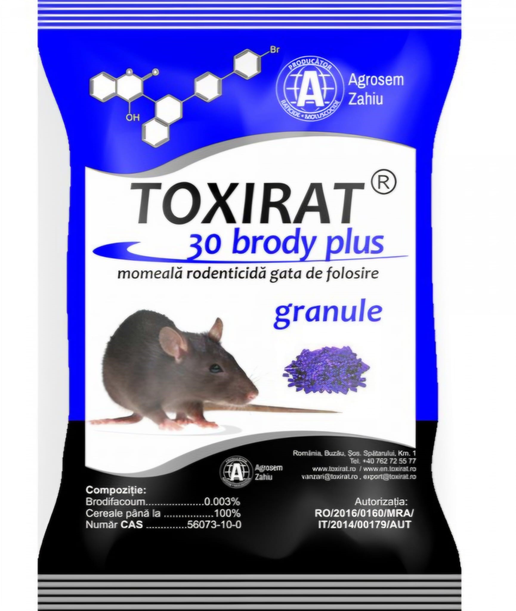 Toxirat Granule Albastru